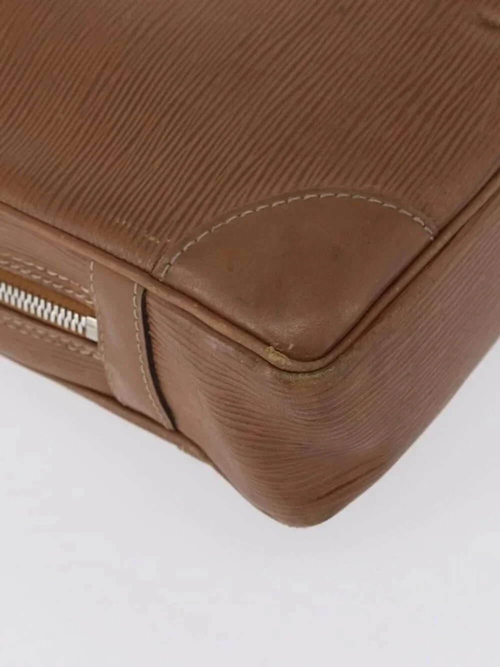 LOUIS VUITTON Epi Porte Documents Voyage Business Bag Brown